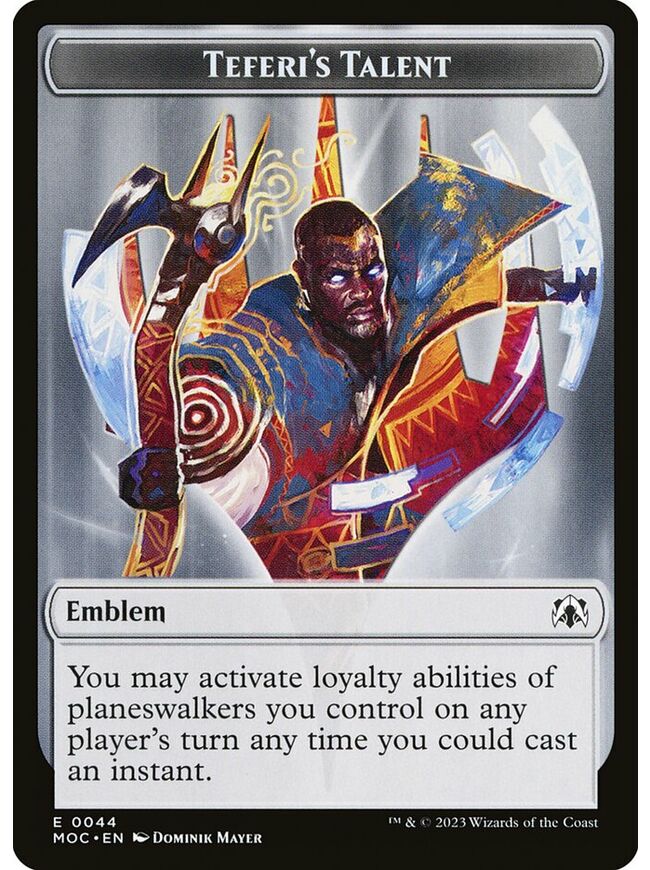 Teferi's Talent Emblem Token