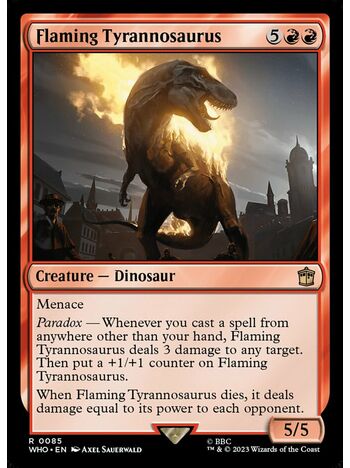 Flaming Tyrannosaurus