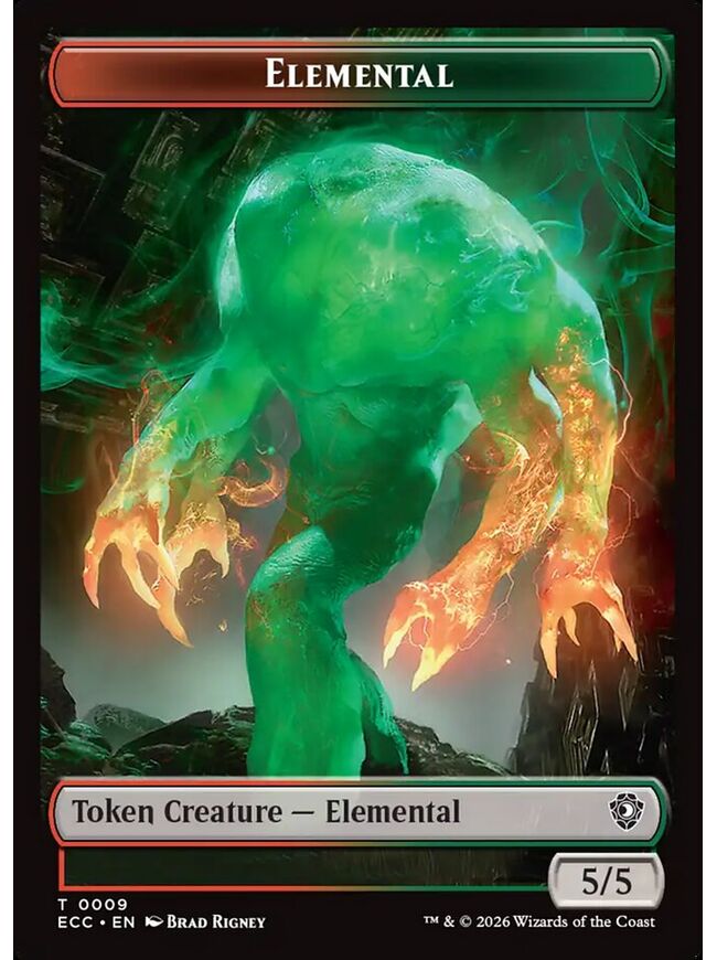Elemental Token (5/5) (Red/Green)