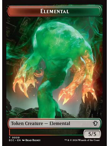 Elemental Token (5/5) (Red/Green)