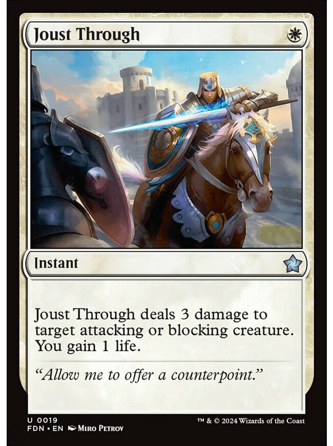 Joust Through