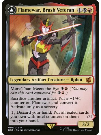Flamewar, Brash Veteran // Flamewar, Streetwise Operative