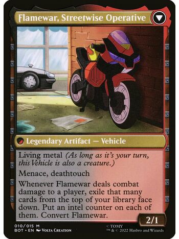 Flamewar, Brash Veteran // Flamewar, Streetwise Operative