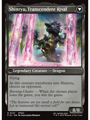 Zenos yae Galvus // Shinryu, Transcendent Rival