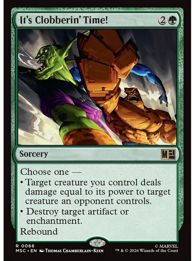 It's Clobberin' Time!