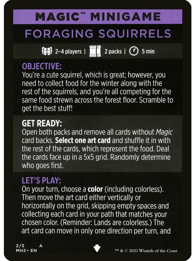 Foraging Squirrels // Foraging Squirrels (cont'd)