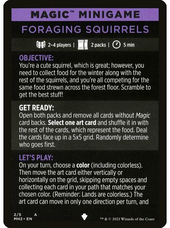Foraging Squirrels // Foraging Squirrels (cont'd)
