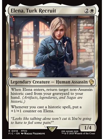 Elena, Turk Recruit