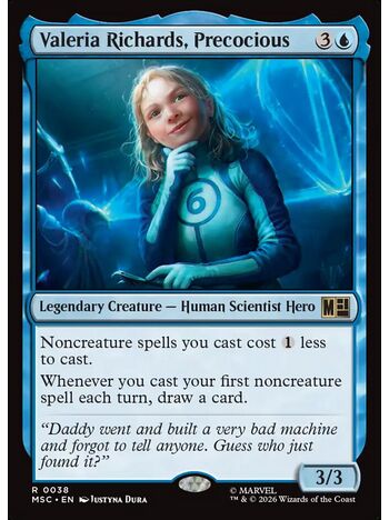 Valeria Richards, Precocious