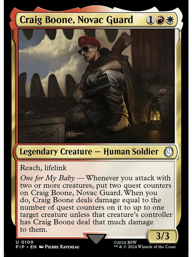 Craig Boone, Novac Guard