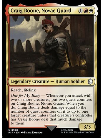 Craig Boone, Novac Guard