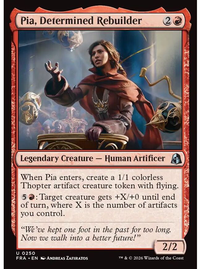 Pia, Determined Rebuilder