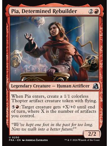 Pia, Determined Rebuilder