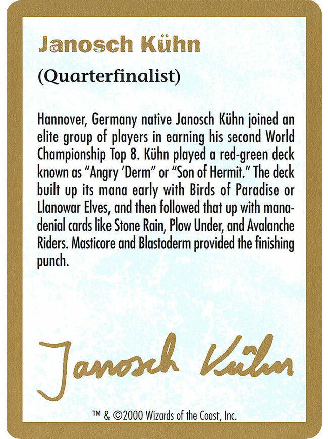 Janosch Kühn Bio (2000)