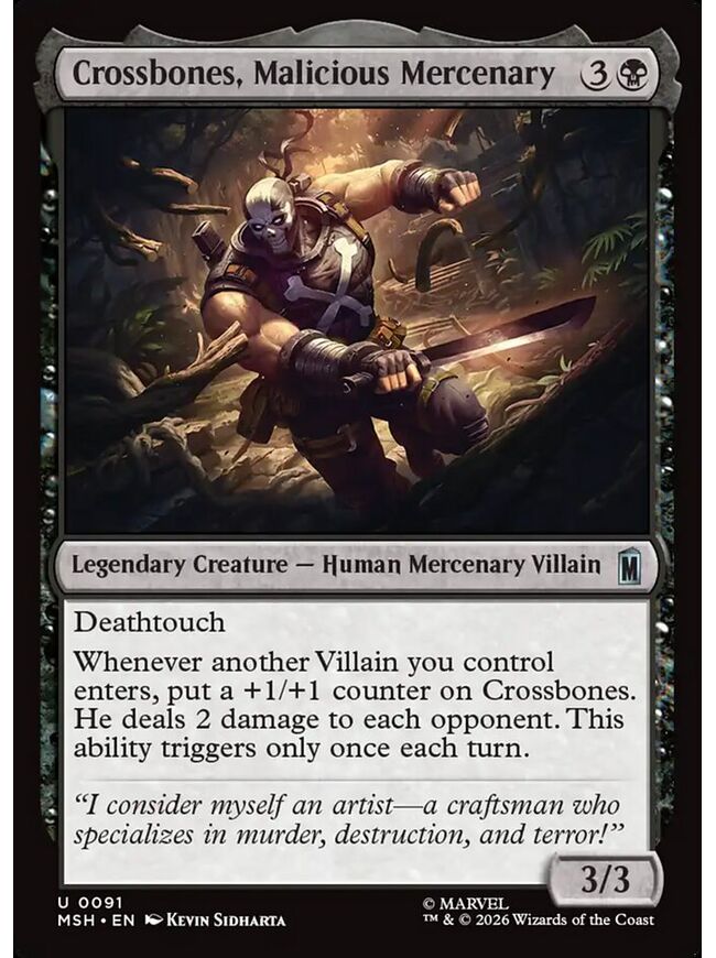 Crossbones, Malicious Mercenary