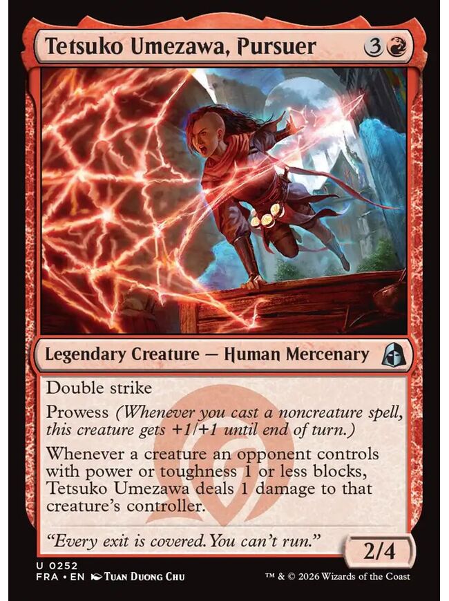 Tetsuko Umezawa, Pursuer
