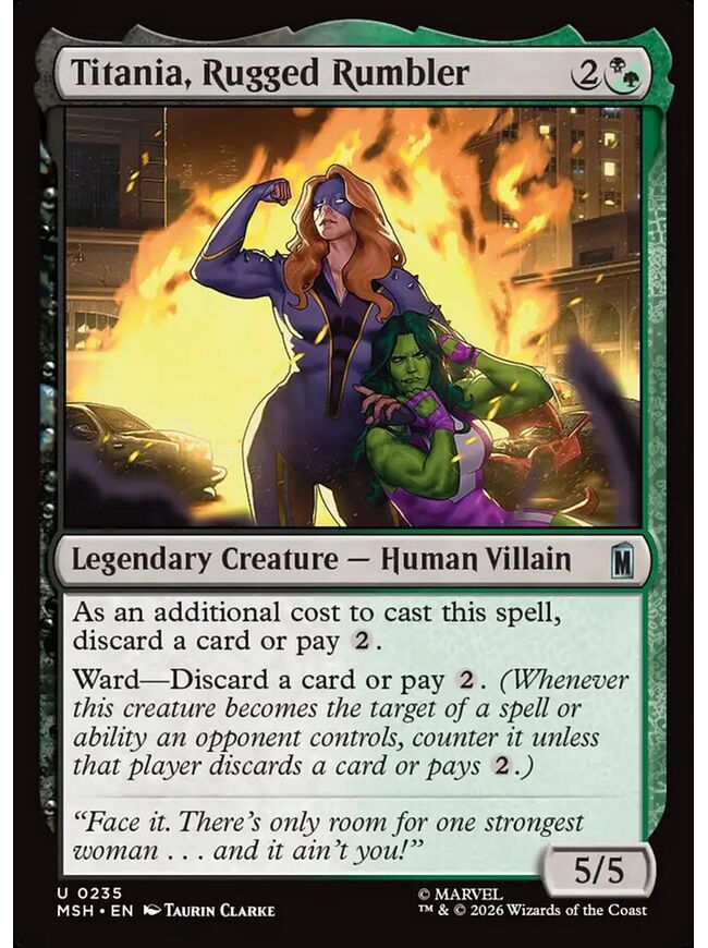 Titania, Rugged Rumbler
