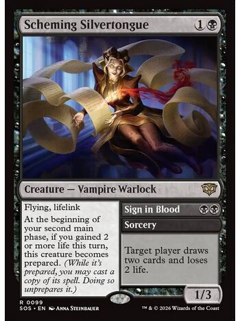 Scheming Silvertongue // Sign in Blood