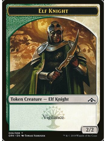 Saproling // Elf Knight Token