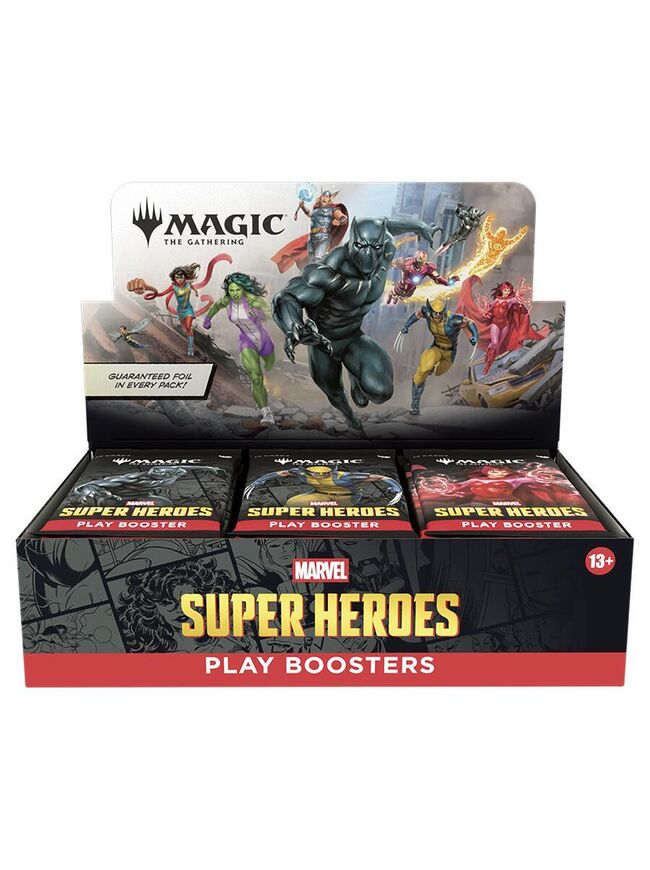 Marvel Super Heroes - Play Booster Display