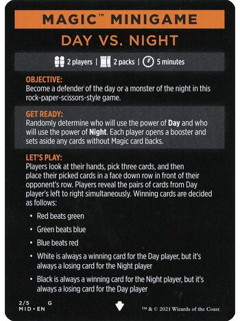 Day Vs. Night // Day vs. Night (cont'd)