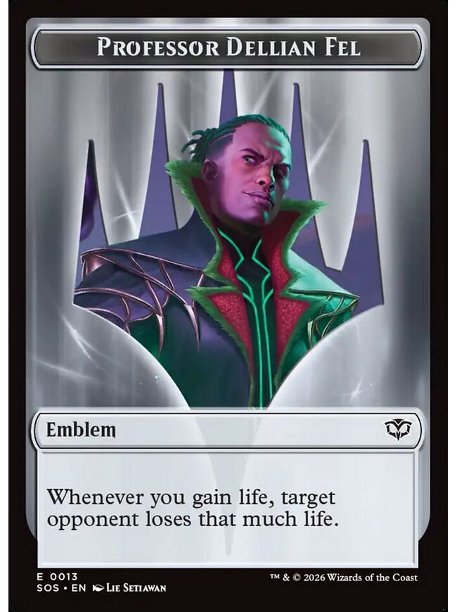 Professor Dellian Fel Emblem Token