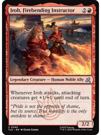 Iroh, Firebending Instructor