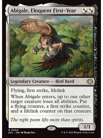 Abigale, Eloquent First-Year