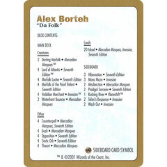 Alex Borteh Decklist