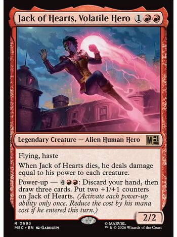 Jack of Hearts, Volatile Hero
