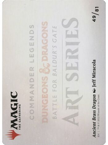 Ancient Brass Dragon // Ancient Brass Dragon (Art Series)