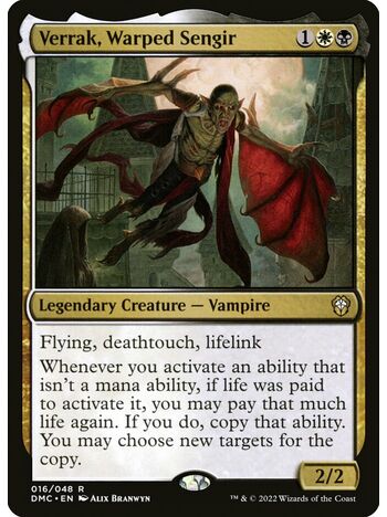 Verrak, Warped Sengir