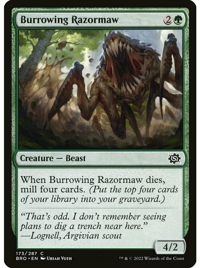 Burrowing Razormaw