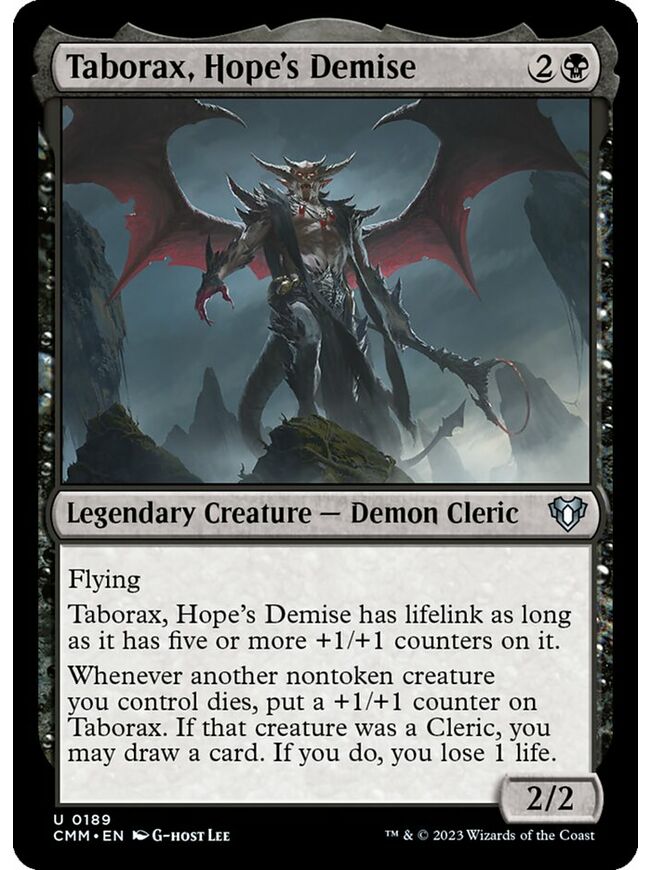 Taborax, Hope's Demise