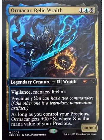 Ormacar, Relic Wraith