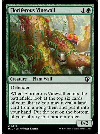 Floriferous Vinewall