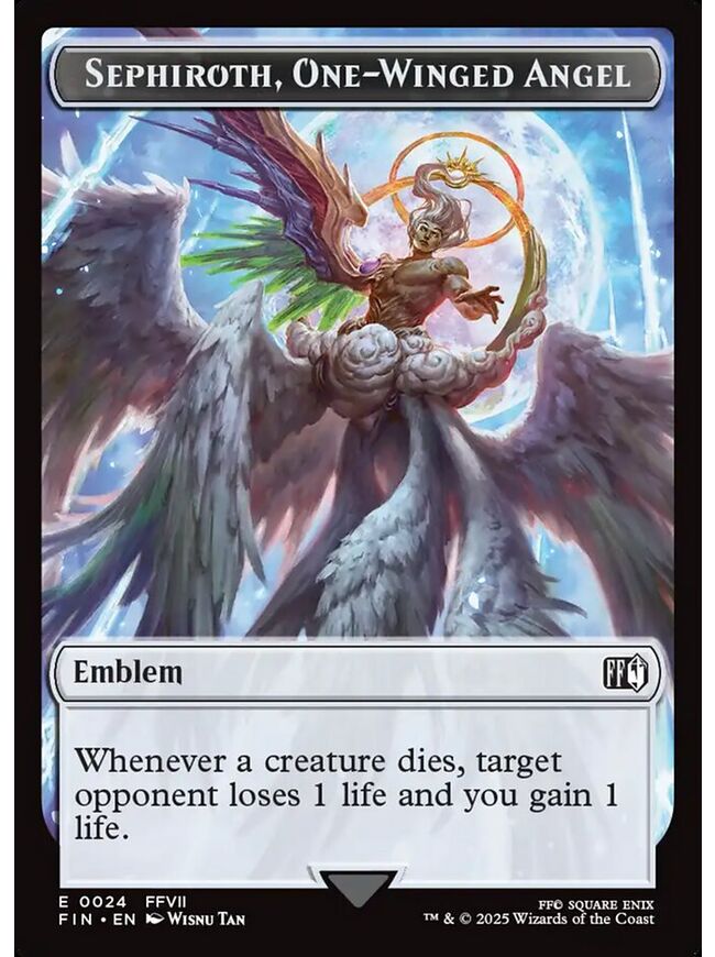 Sephiroth, One-Winged Angel Emblem Token