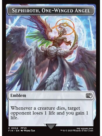 Sephiroth, One-Winged Angel Emblem Token