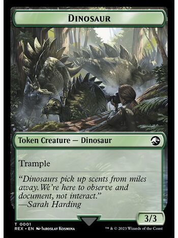 Dinosaur Token (3/3) (Trample)