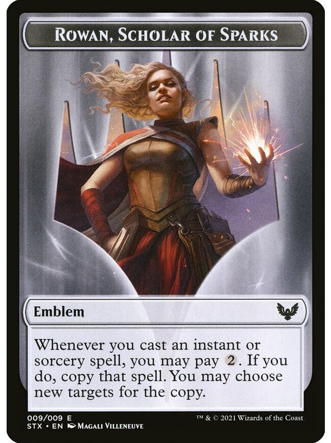 Rowan, Scholar of Sparks Emblem Token