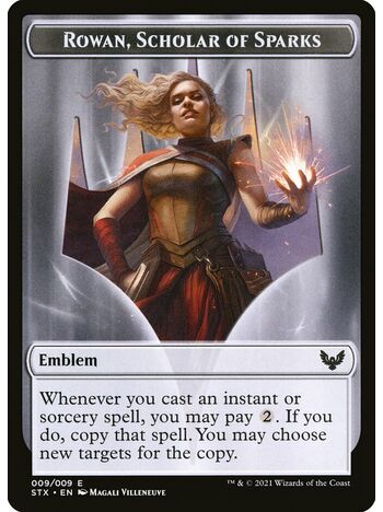 Rowan, Scholar of Sparks Emblem Token