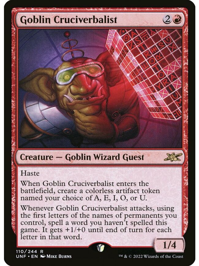 Goblin Cruciverbalist