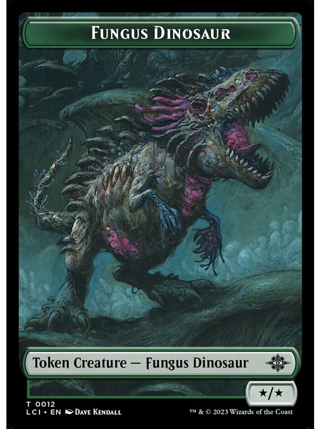 Fungus Dinosaur Token