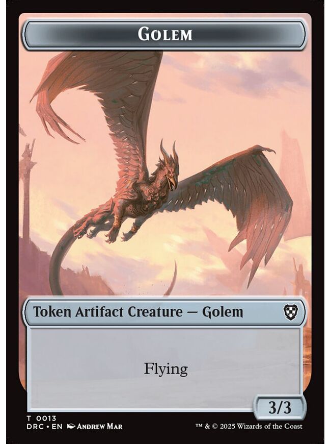 Golem Token (3/3) (Flying)