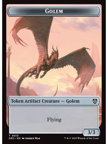 Golem Token (3/3) (Flying)