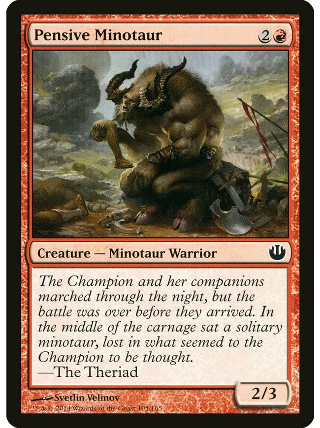 Pensive Minotaur
