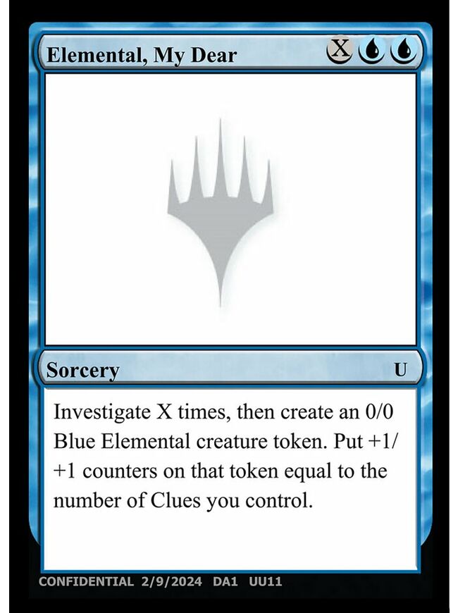 Elemental, My Dear