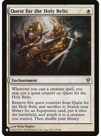 Quest for the Holy Relic