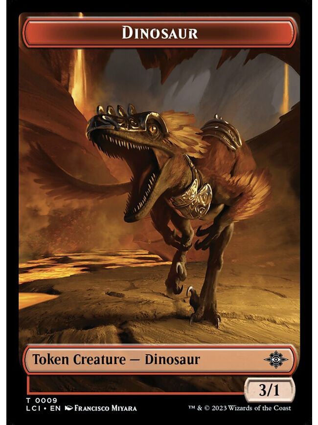 Dinosaur Token (3/1)