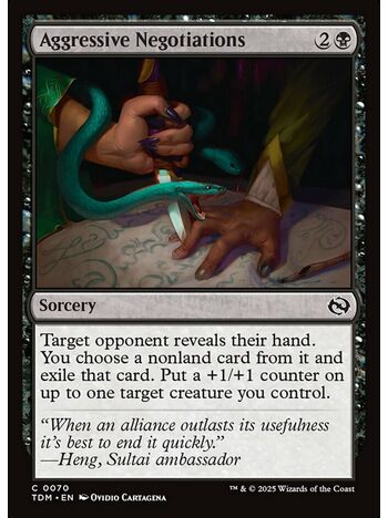 Aggressive Negotiations